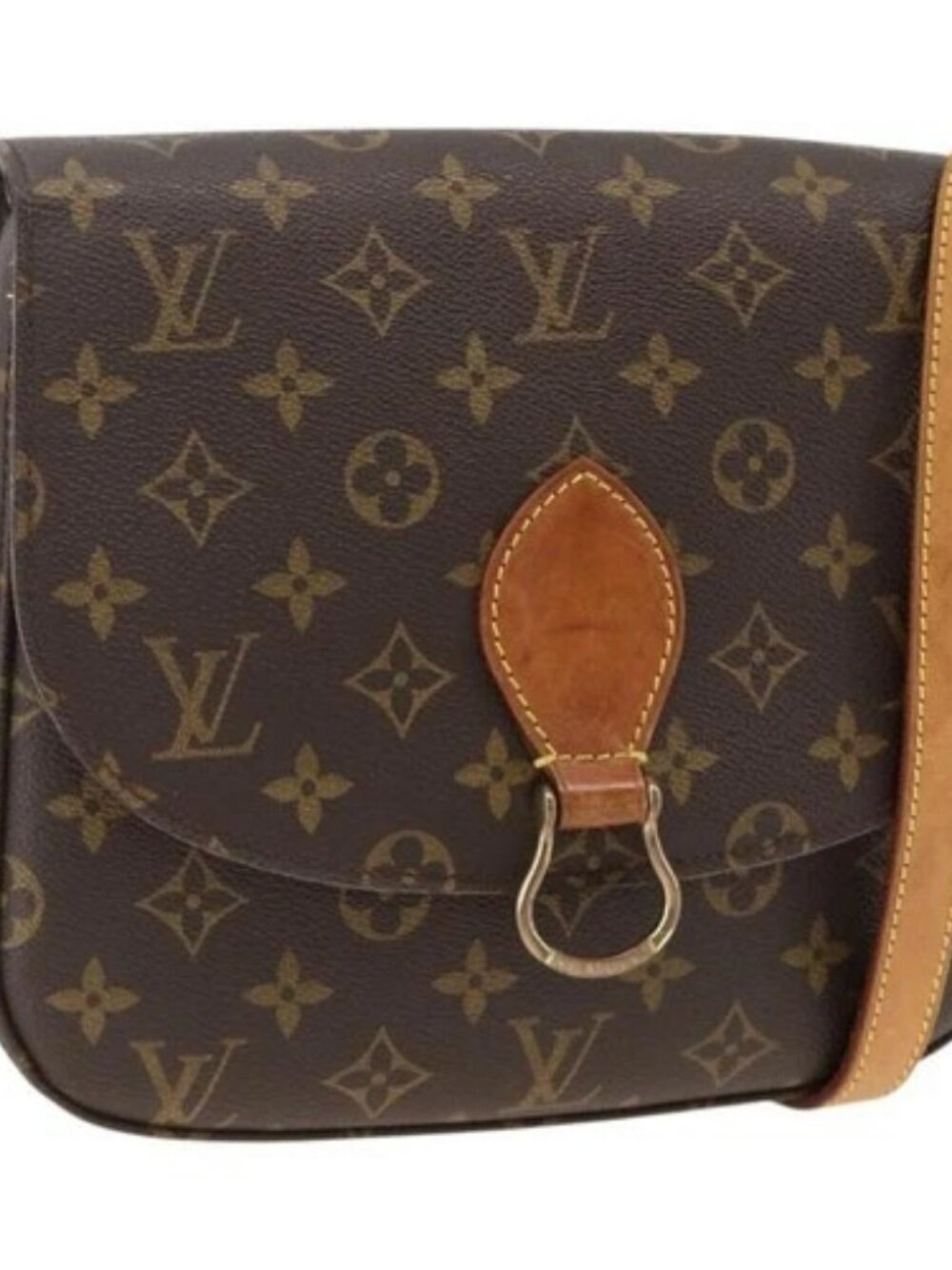 LOUIS VUITTON Monogram Saint Cloud GM Shoulder Bag M51242 LV Auth BA11407A